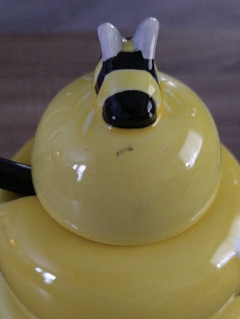 Houston Harvest 3 Piece Honey Bee Tea Stacked Ceramic Teapot Set